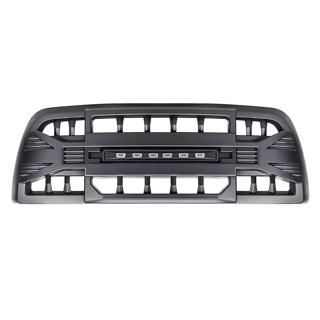 AMDEBA00143 – AMERICAN MOD Grille, Bar Style With Light Cutout Matte Black ABS Plastic With Super Bright LED Light Ba...